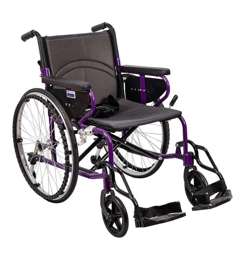 Medicinsk hopfällbar manuell rullstol