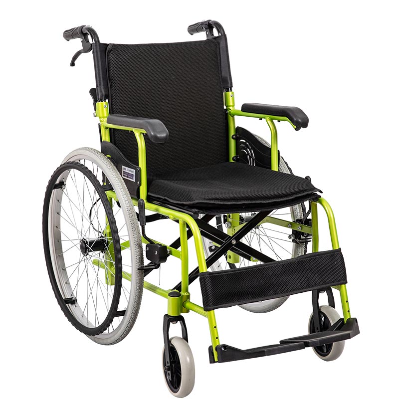Medicinsk justerbar hopfällbar manuell rullstol